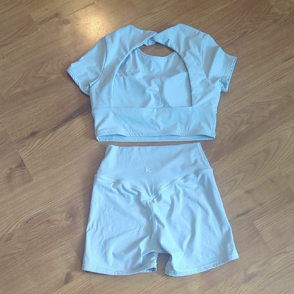 Light Blue Activewear Set - Picture 4 of 5